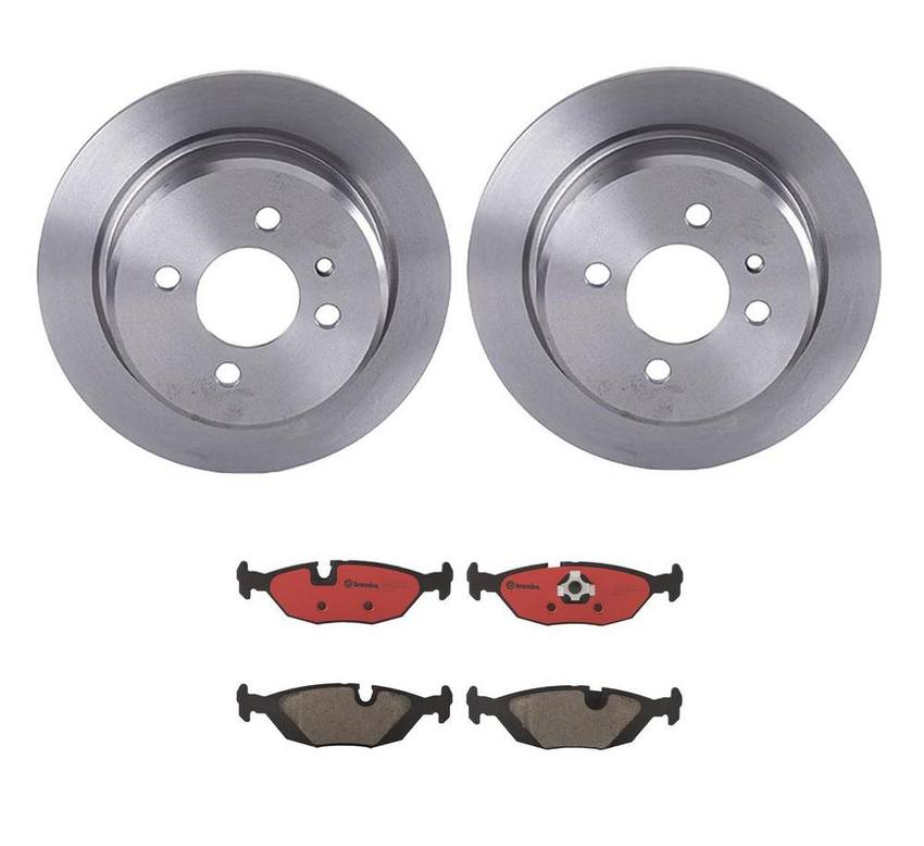 BMW Brembo Brake Kit – Pads and Rotors Rear (258mm) (Ceramic) 34216755408 – Brembo 4165693KIT