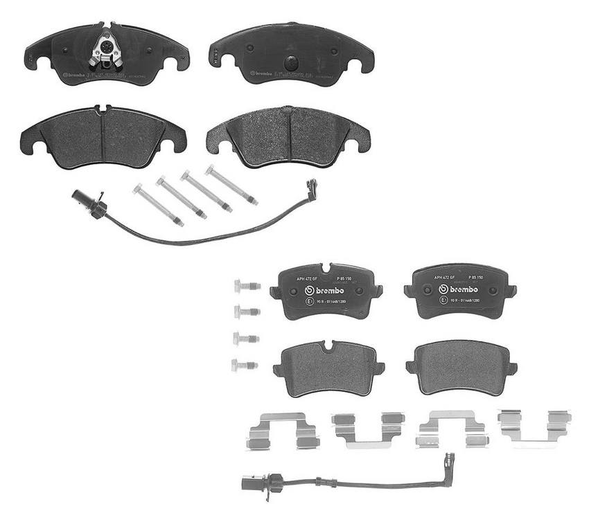 Audi Brembo Brake Kit – Pads Front and Rear(Ceramic) 8R0698151S – Brembo 4165704KIT