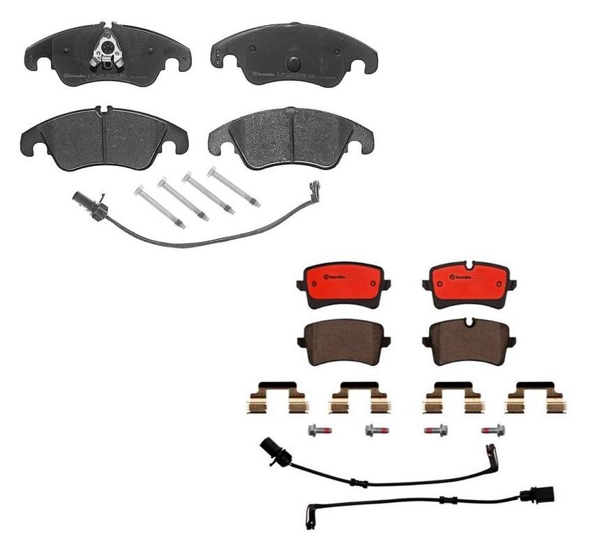 Audi Brembo Brake Kit – Pads Front and Rear(Ceramic) – Brembo 4165707KIT