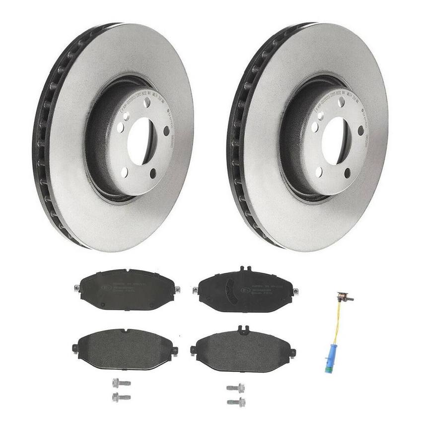 Mercedes Brakes Kit – Brembo Pads and Rotors Front (330mm) (Low-Met) 1695401617 – Brembo 4165727KIT