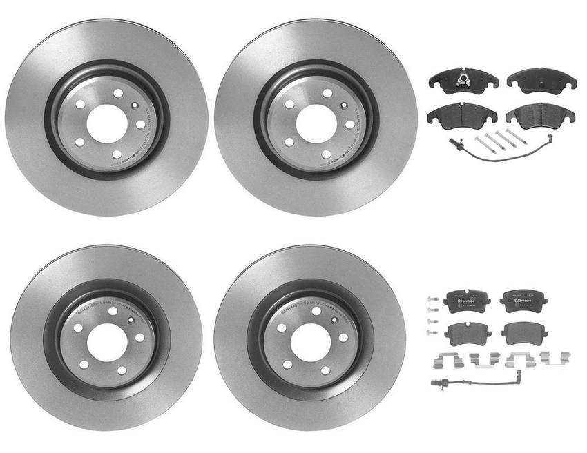 Brembo Brake Pads and Rotors Kit – Front and Rear (345mm/330mm) (Ceramic)