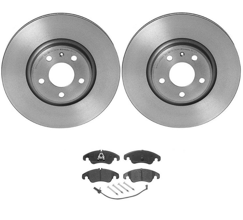 Audi Brake Kit – Pads and Rotors Front (320mm) (Ceramic) 8R0698151S – Brembo 4166804KIT