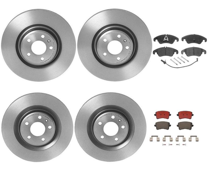 Brembo Brake Pads and Rotors Kit – Front and Rear (345mm/330mm) (Ceramic)