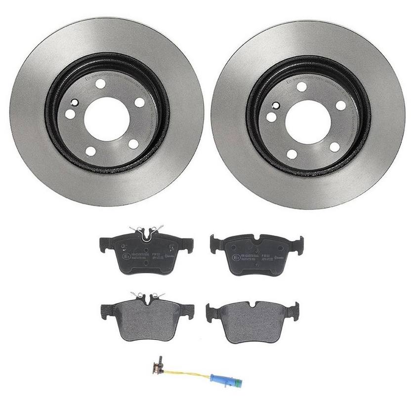 Mercedes Brembo Brakes Kit – Pads and Rotors Rear (300mm) (Low-Met) 1695401617 – Brembo 4166815KIT