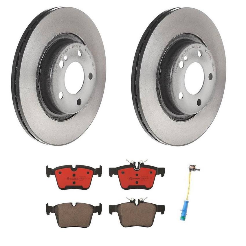 Mercedes Brembo Brakes Kit – Pads and Rotors Rear (300mm) (Ceramic) 0004231812 – Brembo 4166818KIT