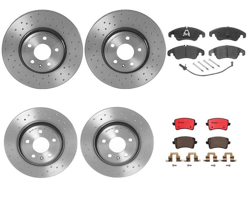 Brembo Brake Pads and Rotors Kit – Front and Rear (320mm/300mm) (Ceramic)