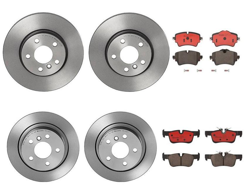 Brembo Brake Pads and Rotors Kit – Front and Rear (294mm/280mm) (Ceramic)