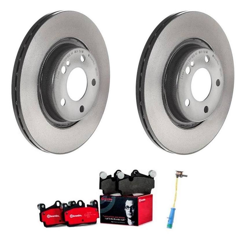 Mercedes Brembo Brakes Kit – Pads and Rotors Rear (300mm) (Ceramic) 0004231812 – Brembo 4167308KIT