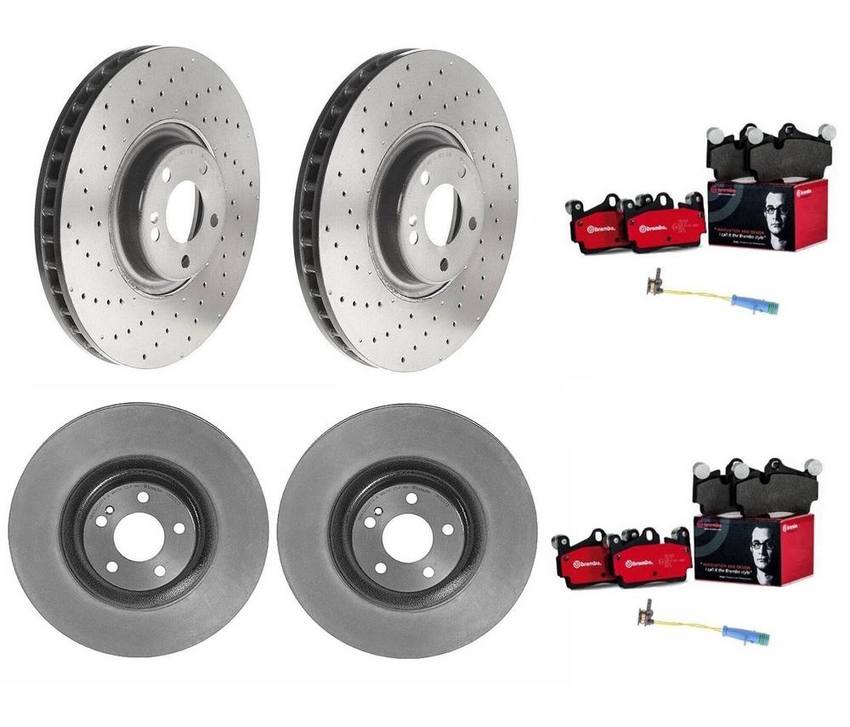 Brembo Brake Pads and Rotors Kit – Front and Rear (360mm/360mm) (Ceramic)