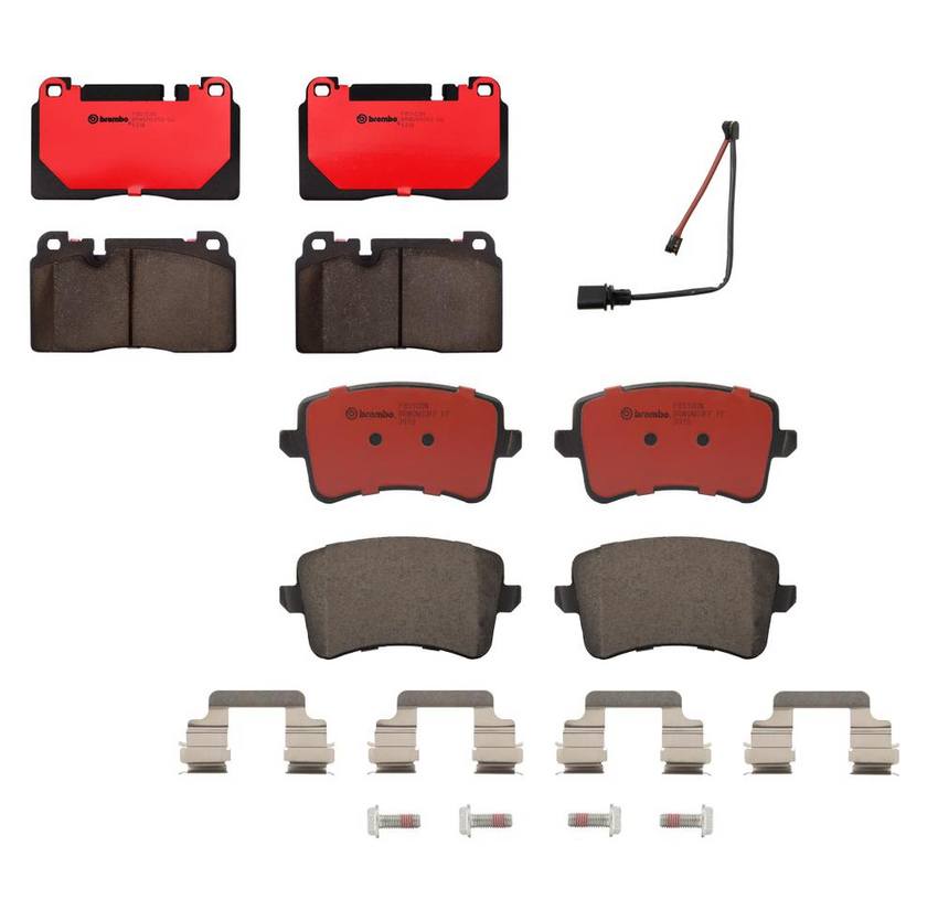 Audi Brembo Brake Kit – Pads Front and Rear(Ceramic) 8R0698151T – Brembo 4175564KIT