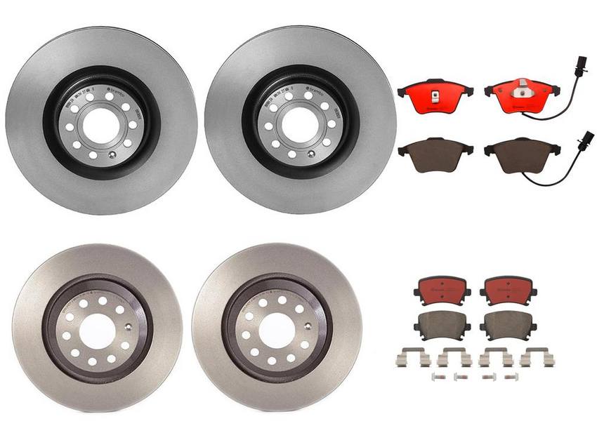 Brembo Brake Pads and Rotors Kit – Front and Rear (345mm/310mm) (Ceramic)