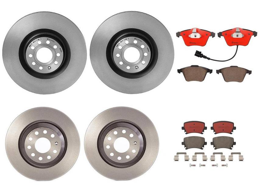 Brembo Brake Pads and Rotors Kit – Front and Rear (345mm/310mm) (Ceramic)