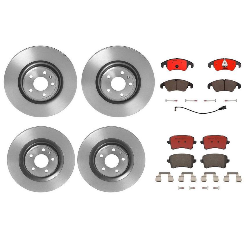 Brembo Brake Pads and Rotors Kit – Front and Rear (345mm/330mm) (Ceramic)