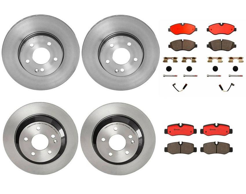 Brembo Brake Pads and Rotors Kit – Front and Rear (300mm/300mm) (Ceramic)