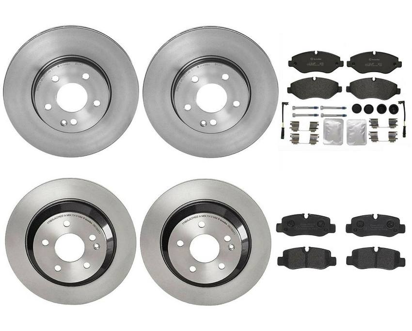 Brembo Brake Pads and Rotors Kit – Front and Rear (300mm/300mm) (Low-Met)