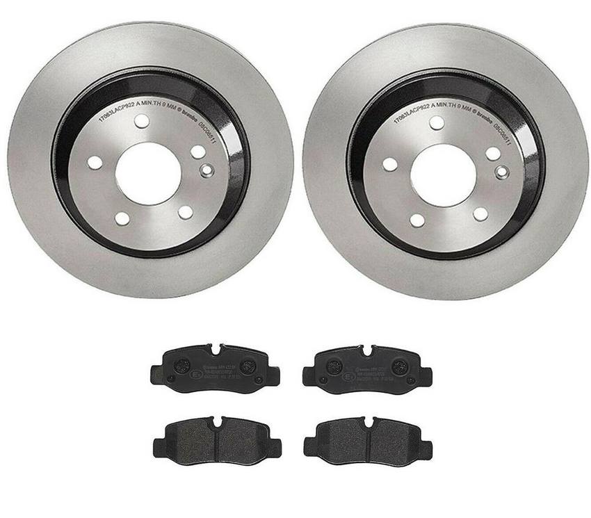 Mercedes Brembo Brakes Kit – Pads and Rotors Rear (300mm) (Ceramic) – Brembo 4176015KIT