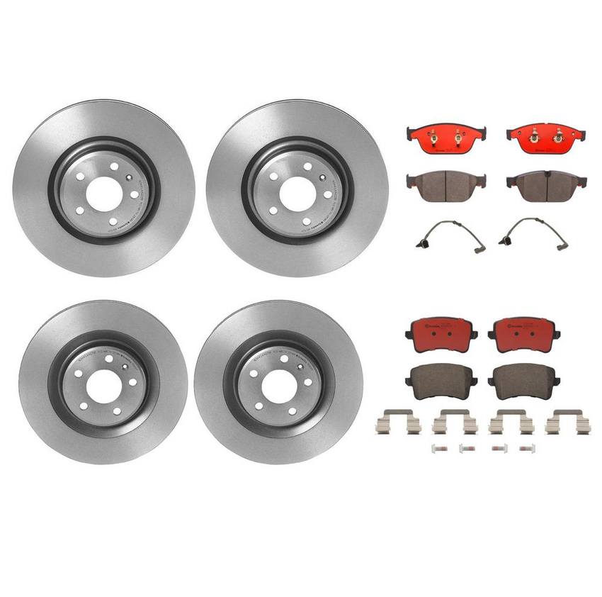 Brembo Brake Pads and Rotors Kit – Front and Rear (345mm/330mm) (Ceramic)