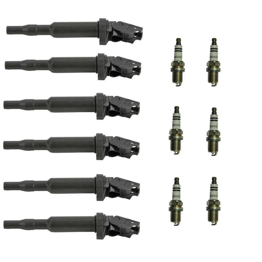 BMW Ignition Coil Kit – (6 Pieces) (Nickel) 12138647689 – Bosch