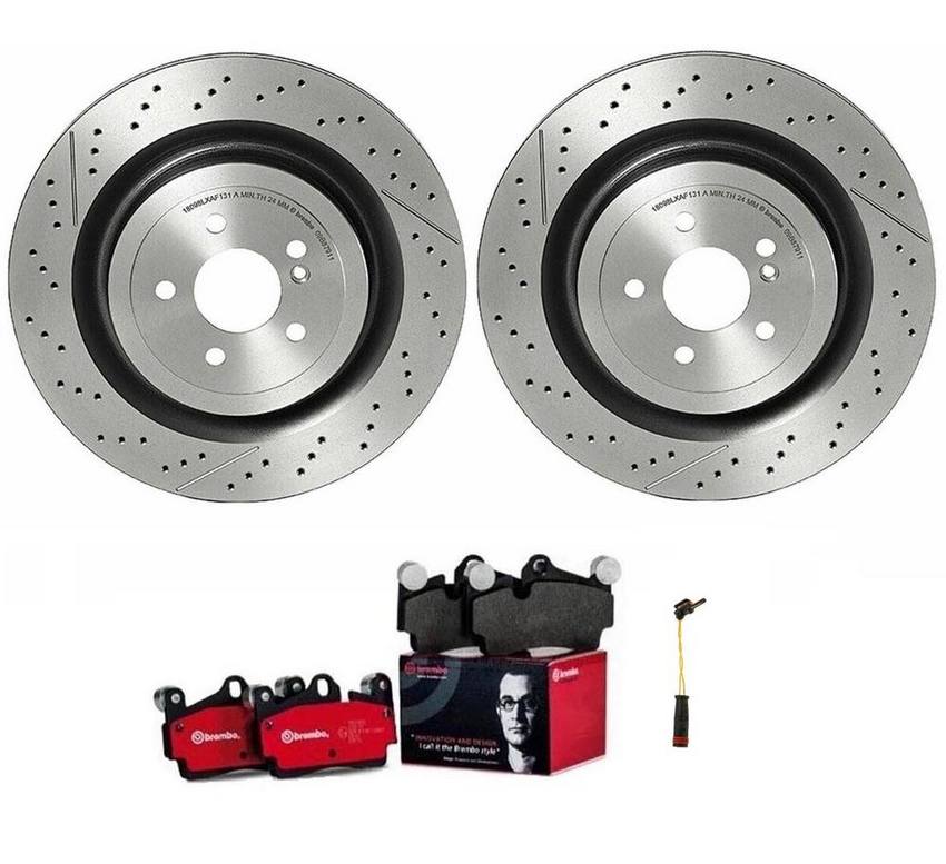 Mercedes Brembo Brakes Kit – Pads and Rotors Rear (360mm) (Ceramic) 2314230212 – Brembo 4180478KIT