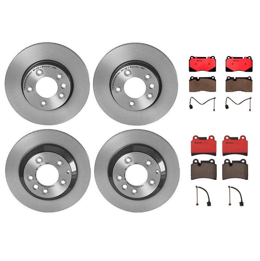 Brembo Brake Pads and Rotors Kit – Front and Rear (330mm/330mm) (Ceramic)