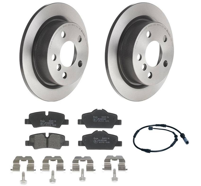 Mini Brembo Brakes Kit – Pads and Rotors Rear (259mm) (Low-Met) 34356865612 – Brembo 4183742KIT