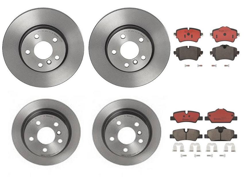 Brembo Brake Pads and Rotors Kit – Front and Rear (294mm/259mm) (Ceramic)