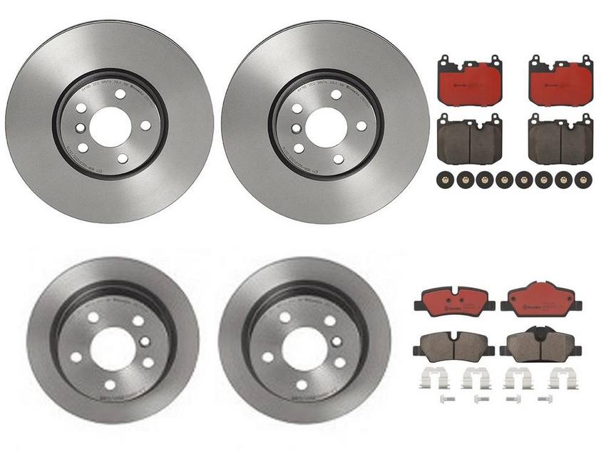 Brembo Brake Pads and Rotors Kit – Front and Rear (335mm/259mm) (Ceramic)