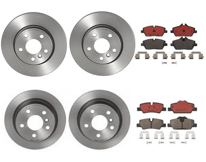 Brembo Brake Pads and Rotors Kit – Front and Rear (280mm/259mm) (Ceramic)