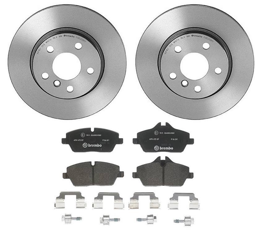 BMW Brembo Brake Kit – Pads and Rotors Front (280mm) (Low-Met) 34116866293 – Brembo 4184387KIT