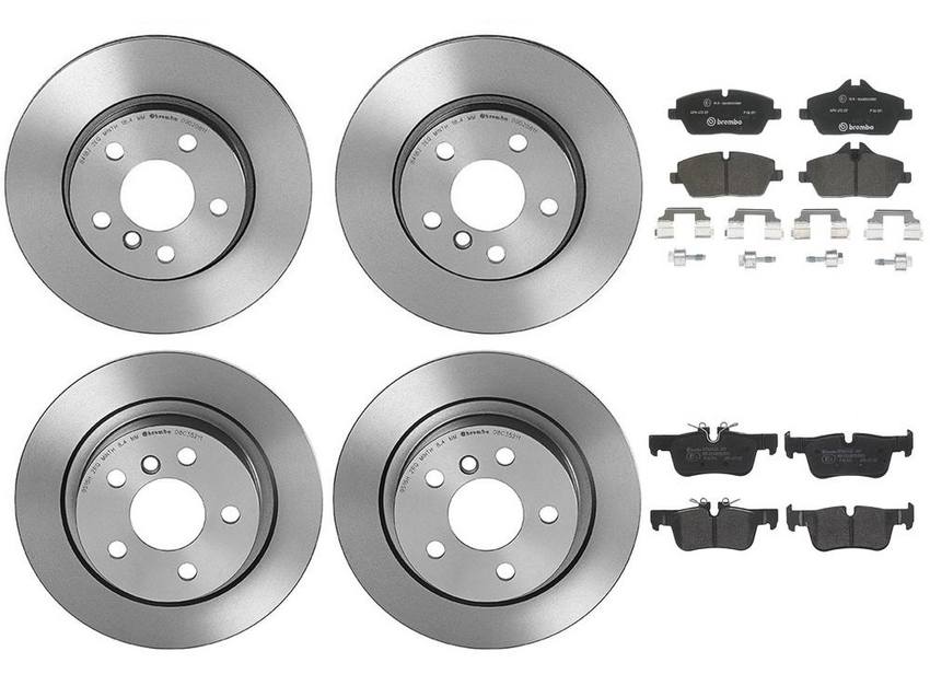 BMW Brembo Brake Kit – Pads &  Rotors Front and Rear (280mm/280mm) (Low-Met) 34216860403 – Brembo 4184397KIT