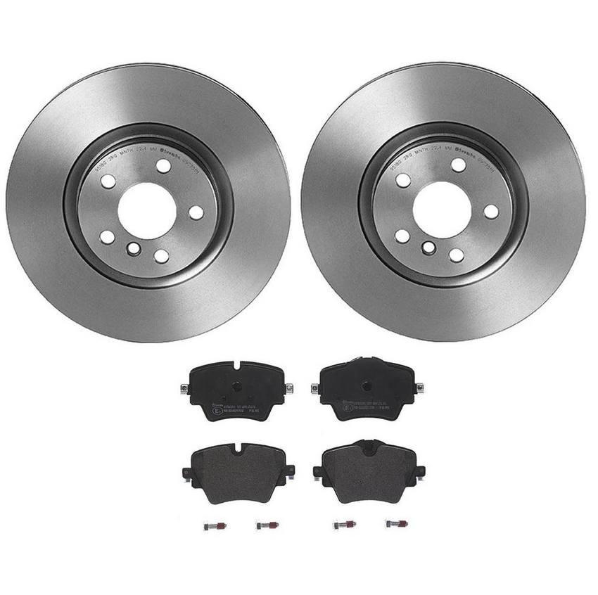 Brembo Brake Pads and Rotors Kit – Front (330mm) (Low-Met)