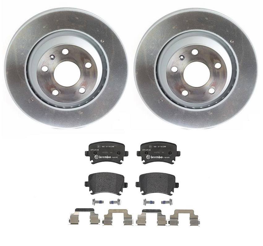 Audi Brembo Brake Kit – Pads and Rotors Rear (310mm) (Low-Met) JZW698451M – Brembo 4189347KIT