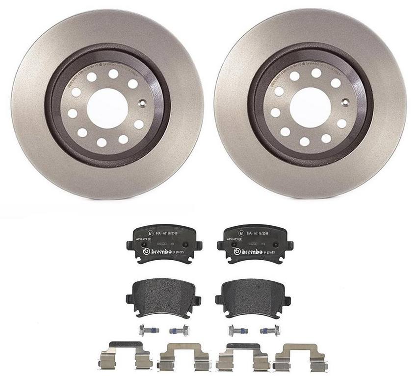 VW Brembo Brakes Kit – Pads and Rotors Rear (310mm) (Low-Met) JZW698451M – Brembo 4189357KIT