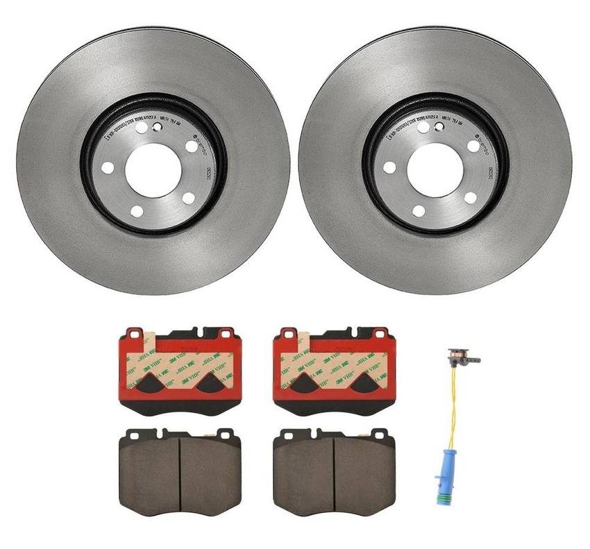 Mercedes Brakes Kit – Brembo Pads and Rotors Front (342mm) (Ceramic) 1695401617 – Brembo 4189419KIT