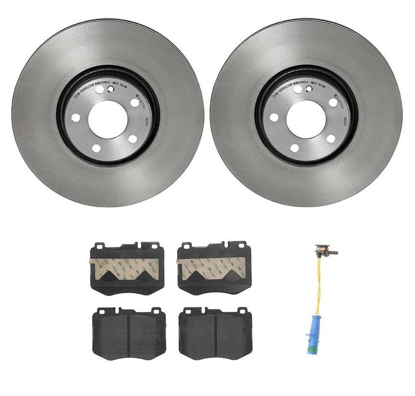 Mercedes Brakes Kit – Brembo Pads and Rotors Front (342mm) (Low-Met) 1695401617 – Brembo 4189426KIT