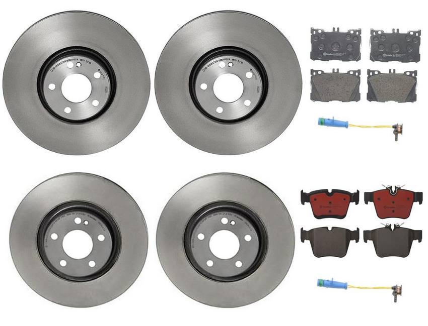 Brembo Brake Pads and Rotors Kit – Front and Rear (342mm/320mm) (Ceramic)