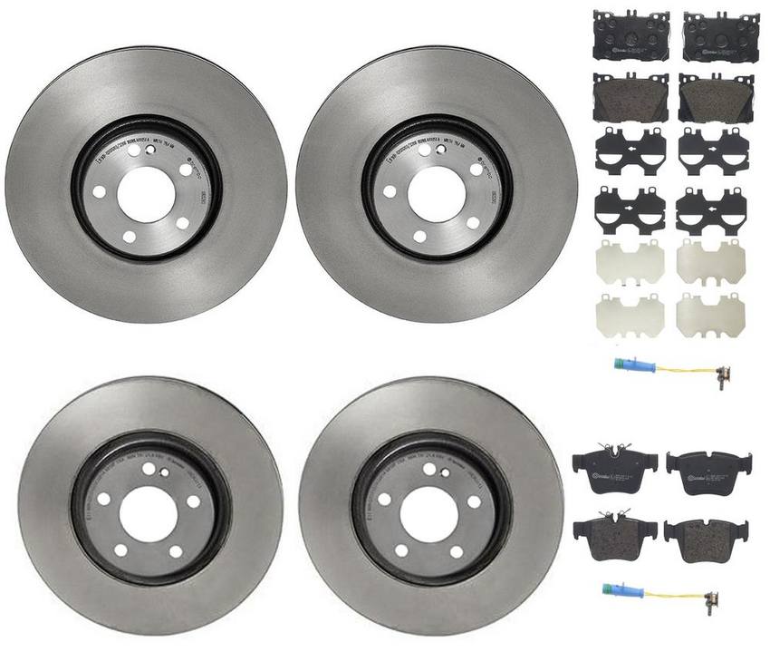 Brembo Brake Pads and Rotors Kit – Front and Rear (342mm/320mm) (Low-Met)