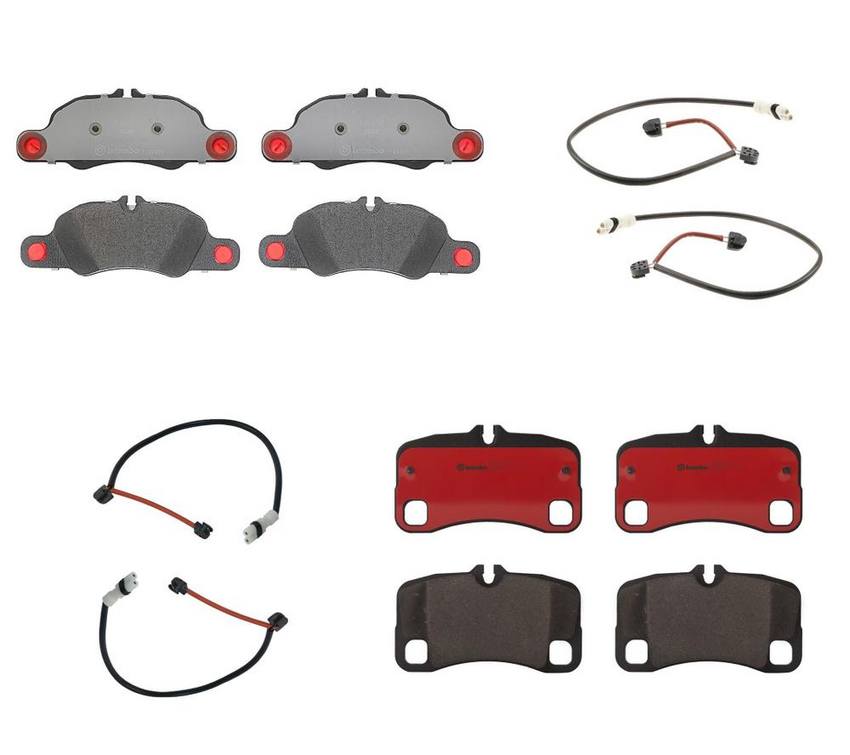 Porsche Disc Brakes Kit – Pads Front and Rear (Ceramic) 99735294905 – Brembo 4189756KIT