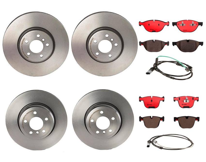 Brembo Brake Pads and Rotors Kit – Front and Rear (365mm/345mm) (Ceramic)