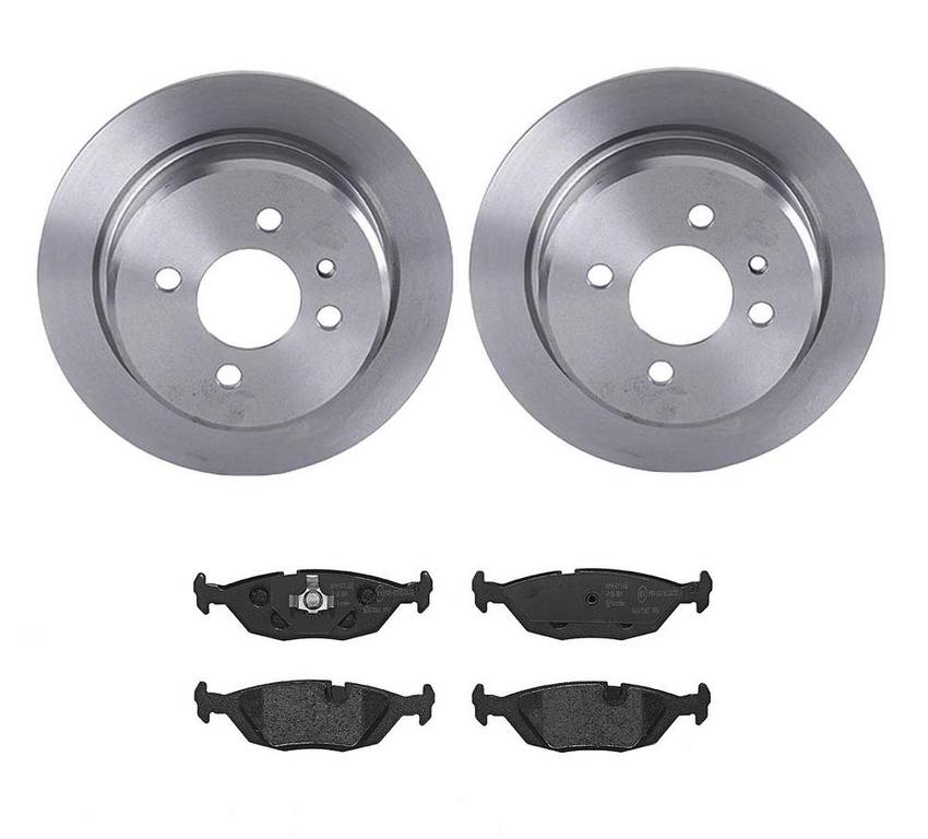 BMW Brembo Brake Kit – Pads and Rotors Rear (258mm) (Low-Met) 34216755408 – Brembo 4189964KIT