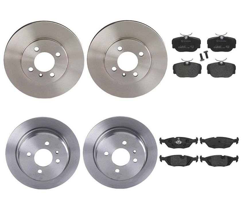 BMW Brembo Brake Kit – Pads &  Rotors Front and Rear (260mm/258mm) (Low-Met) 34216755408 – Brembo 4189968KIT