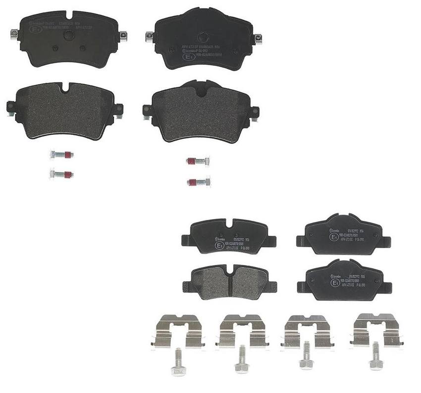 Brembo Disc Brake Pads Kit – Front and Rear (Low-Met)