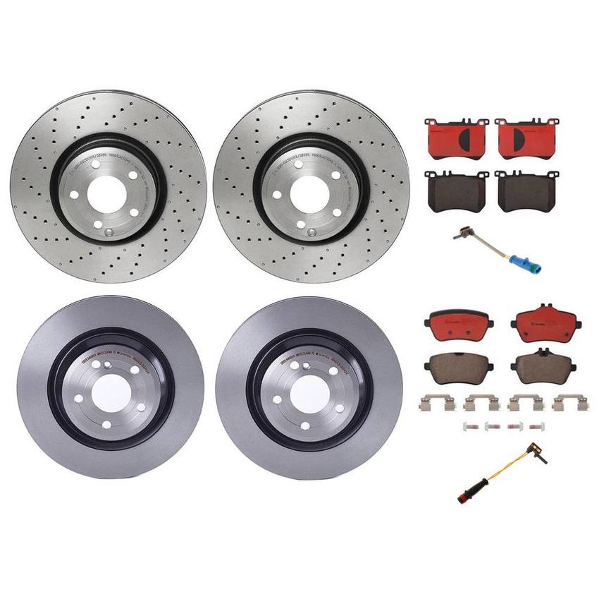 Brembo Brake Pads and Rotors Kit – Front and Rear (342mm/320mm) (Ceramic)