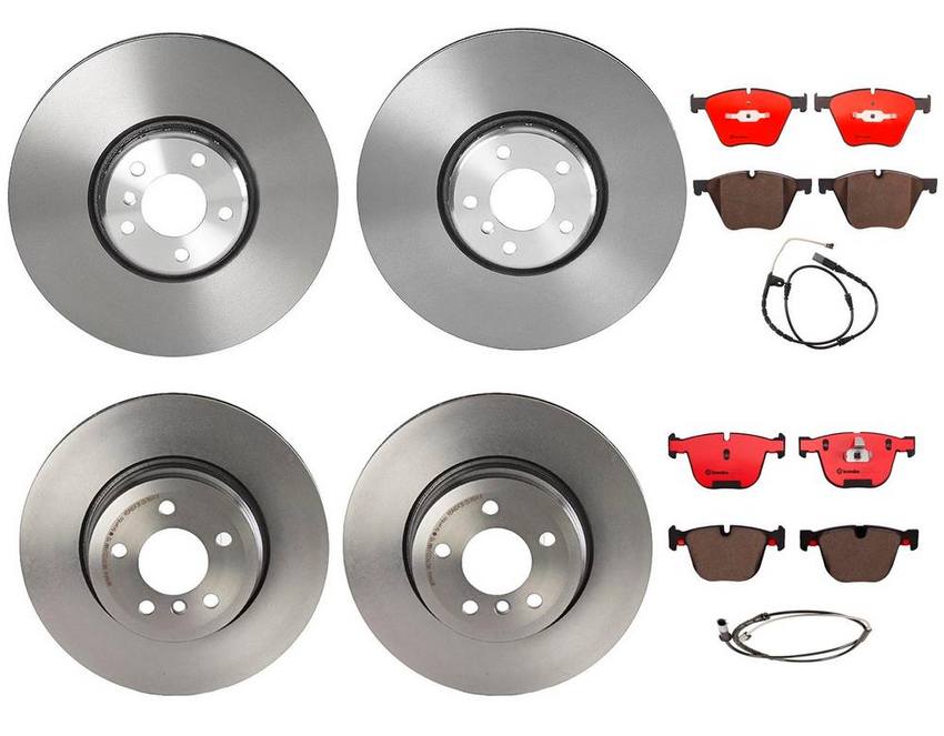 Brembo Brake Pads and Rotors Kit – Front and Rear (385mm/345mm) (Ceramic)