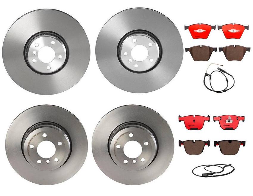 Brembo Brake Pads and Rotors Kit – Front and Rear (385mm/345mm) (Ceramic)