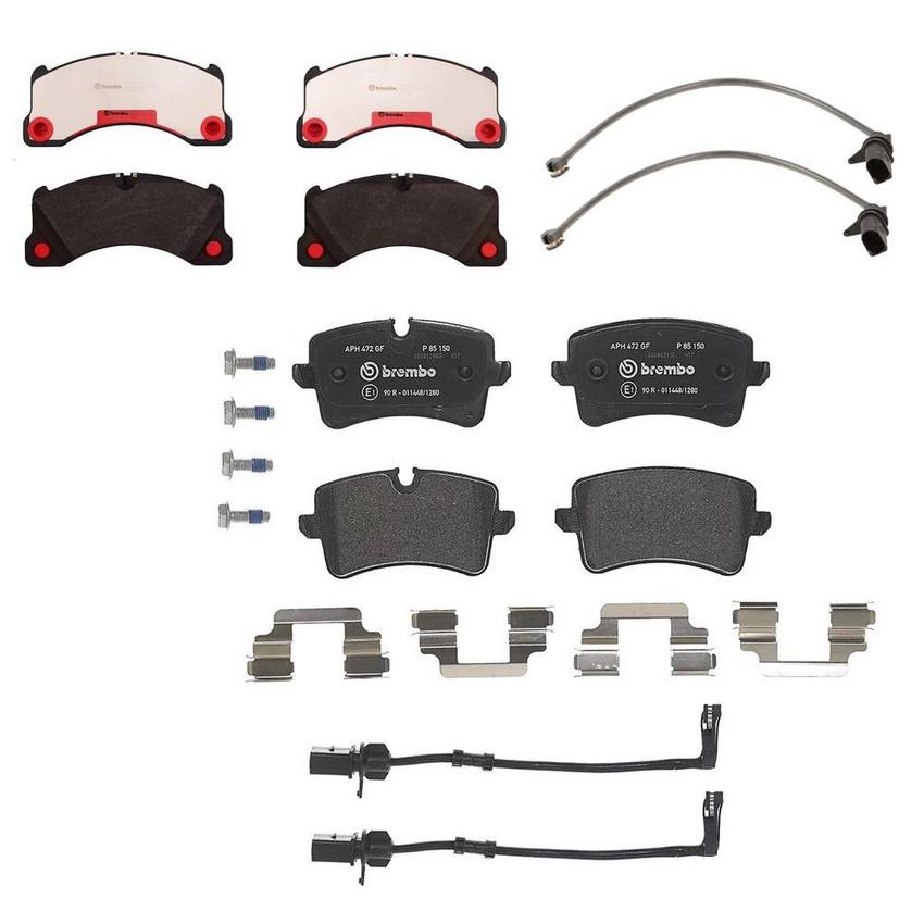 Porsche Disc Brakes Kit – Pads Front and Rear (Ceramic) 7P0698151C – Brembo 4190402KIT