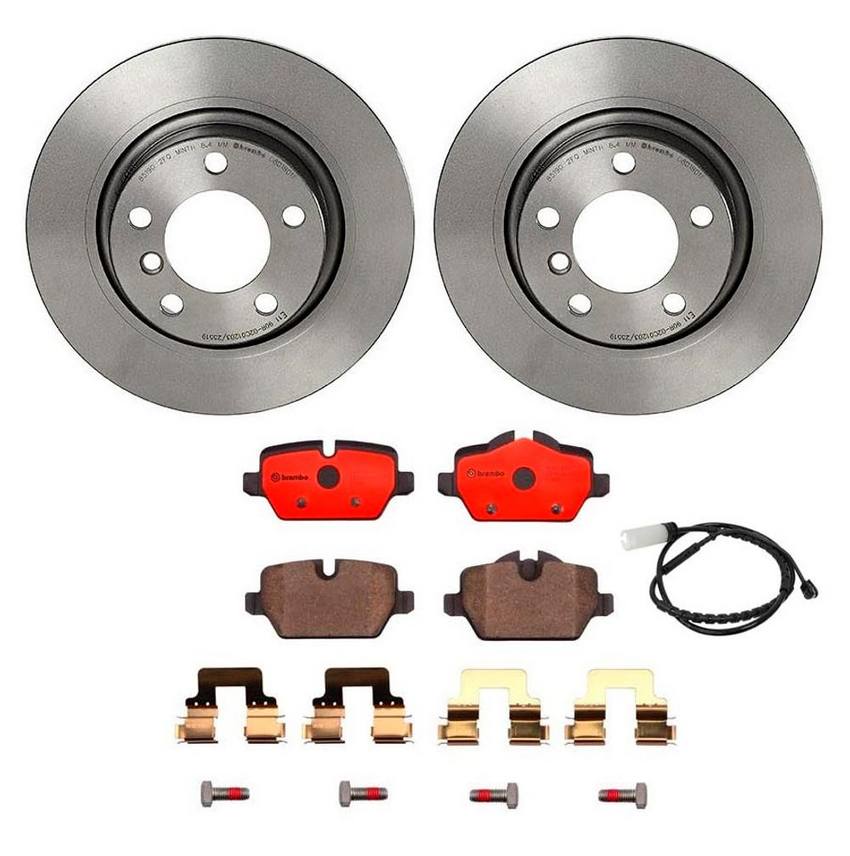 Mini Brembo Brakes Kit – Pads and Rotors Rear (296mm) (Ceramic) 34359804834 – Brembo 4190589KIT