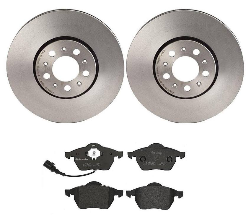 VW Brakes Kit – Brembo Pads and Rotors Front (288mm) (Low-Met) 6R0615301D – Brembo 4191622KIT