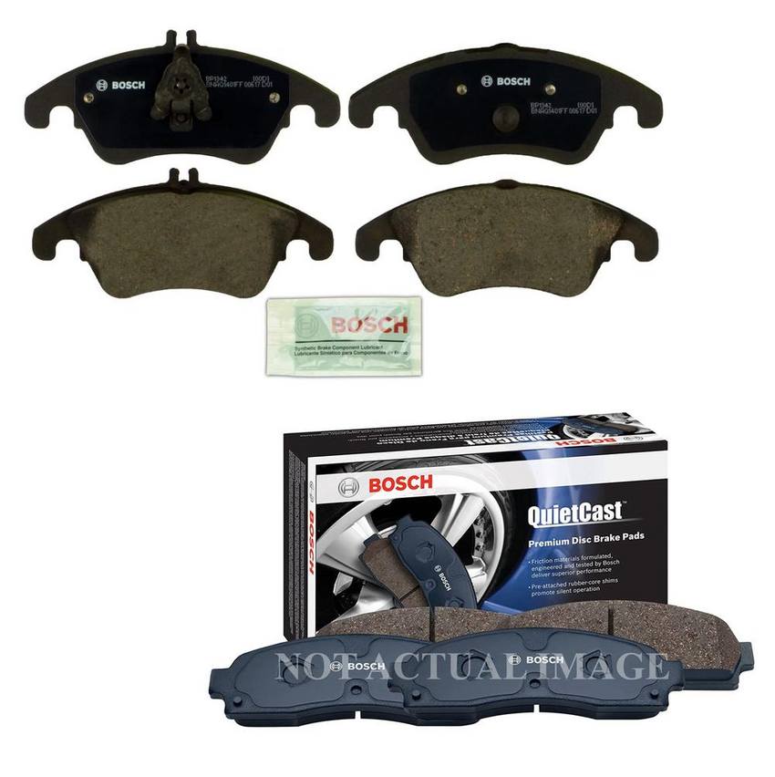 Mercedes-Benz Disc Brake Pad Set Kit – Front and Rear (Semi-Metallic) 0074205820