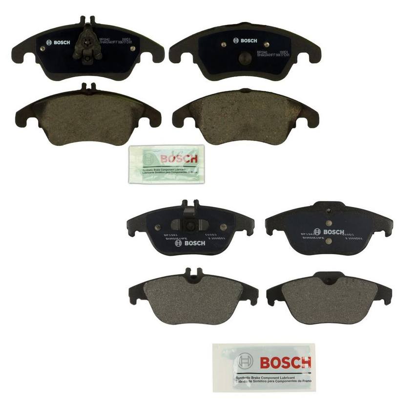 Mercedes-Benz Disc Brake Pad Set Kit – Front and Rear (Semi-Metallic) 0074205820